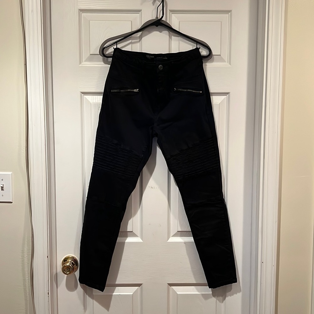 Mossimo Black moto jeggings
